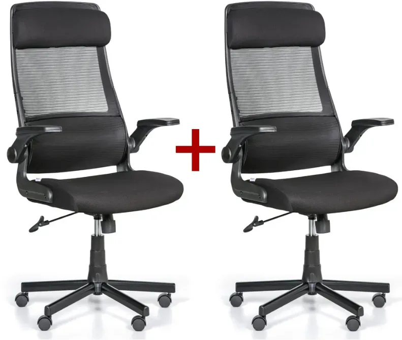 Bürostuhl EIGER 1+1 GRATIS, schwarz