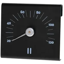 Sauna Thermometer Rento Black eckig