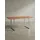 KADIMA DESIGN Schreibtisch Massivholz Baumkante Chromgestell Handarbeit TARN, Goldbraun-Chrom 200x100x76 cm
