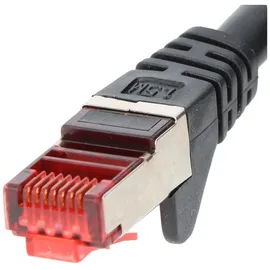 goobay CAT 6 Patchkabel, S/FTP (PiMF), Schwarz