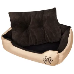 Warmes Hundebett mit Polsterkissen M