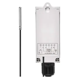 EMOS P5684 Anlegethermostat mit Fernfühler einstellbarer Schaltempfindlichkeit digitalem Display 5 bis 90 °C 45 x 45 x 130 mm