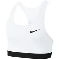 Nike Damen Nike Med Band Non Sports Bra, White/Black/Black, L
