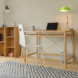 Relaxdays Computertisch mit Tastaturauszug beige