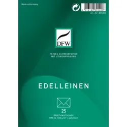 DFW Briefumschlag C6 Edelleinen DRESDNER 820200 25ST