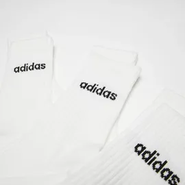 adidas Linear Crew Cushioned Socken 3er Pack White / Black 43-45