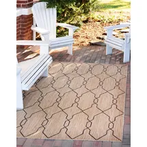 Myflair Outdoor Crosses Outdoor-Teppich 152 x 244 cm Braun