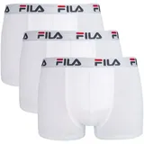 Fila Boxer MAN BOXER SHORTS (3er Pack) mit elastischem Logobund weiß M