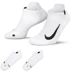 Nike Unisex Multiplier No-Show (2 Paar) weiß
