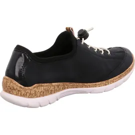 Rieker Damen Sneaker N4263, Frauen Schnürschuhe,Strassenschuhe,Schnuerung,Low-tie,schnürschuhe,schnürer,Sneaker,Halbschuhe,blau (14),41 EU / Gr.: 41