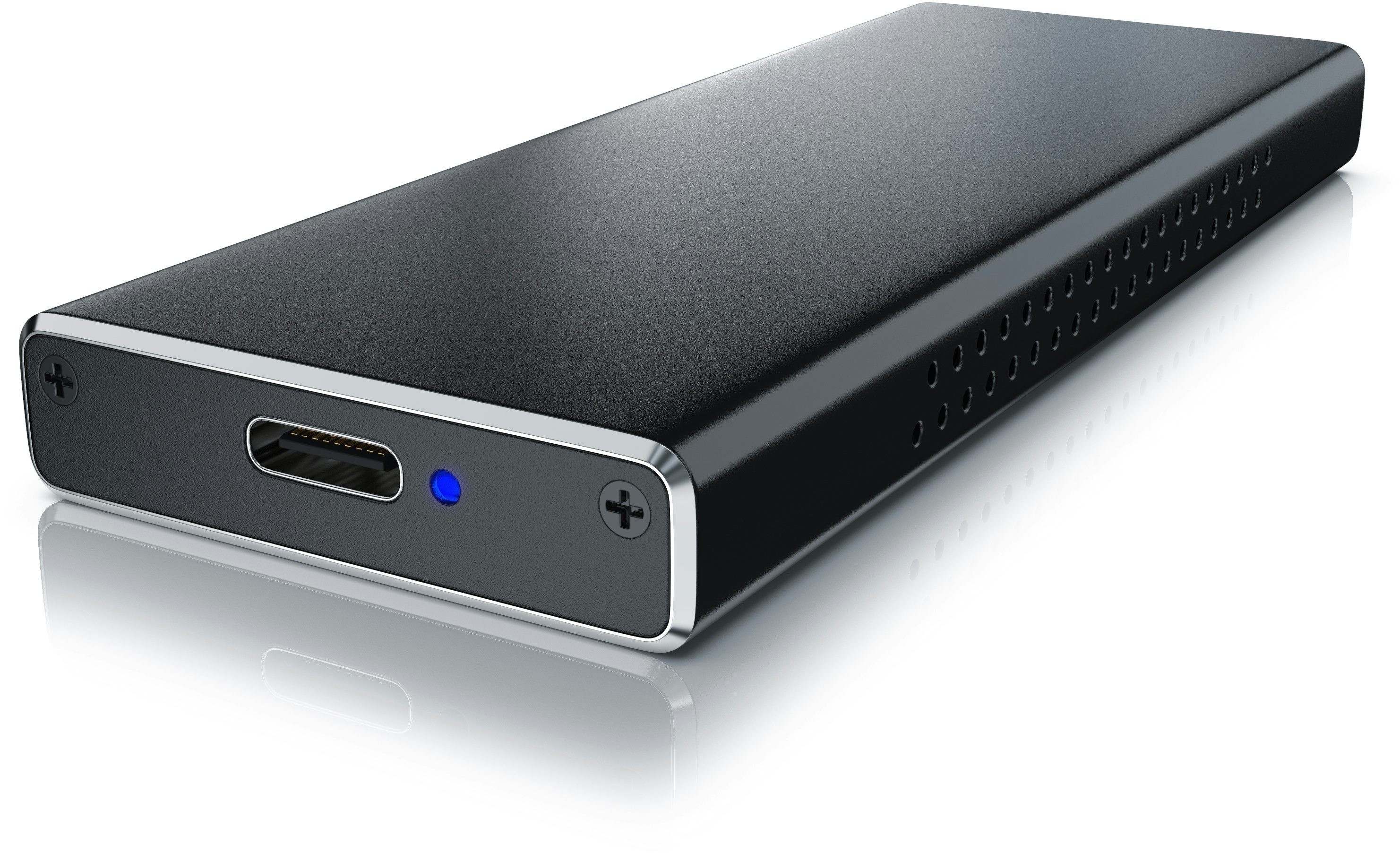 CSL M.2 Key-M PCIe Festplatten-Gehäuse extern USB 3.2 für NVME M.2 SSDs / unterstützt UASP