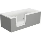 Badewanne mit Tür links SCHULTE Q1 75 x 170 cm alpinweiß glänzend mit befliesbar