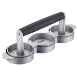 Westmark Burgerpresse Ø 6,5 cm Aluminium/Kunststoff schwarz/silber