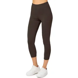 Merry Style Leggings Caprihose Braun M