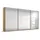 Rauch Schwebetürenschrank OTELI 360 x 229 x 62 cm Beige/Braun