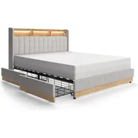 VitaliSpa Polsterbett Nura, Grau,