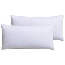 RIBECO Kopfkissen-Set Laram 40 x 80 cm Weiß