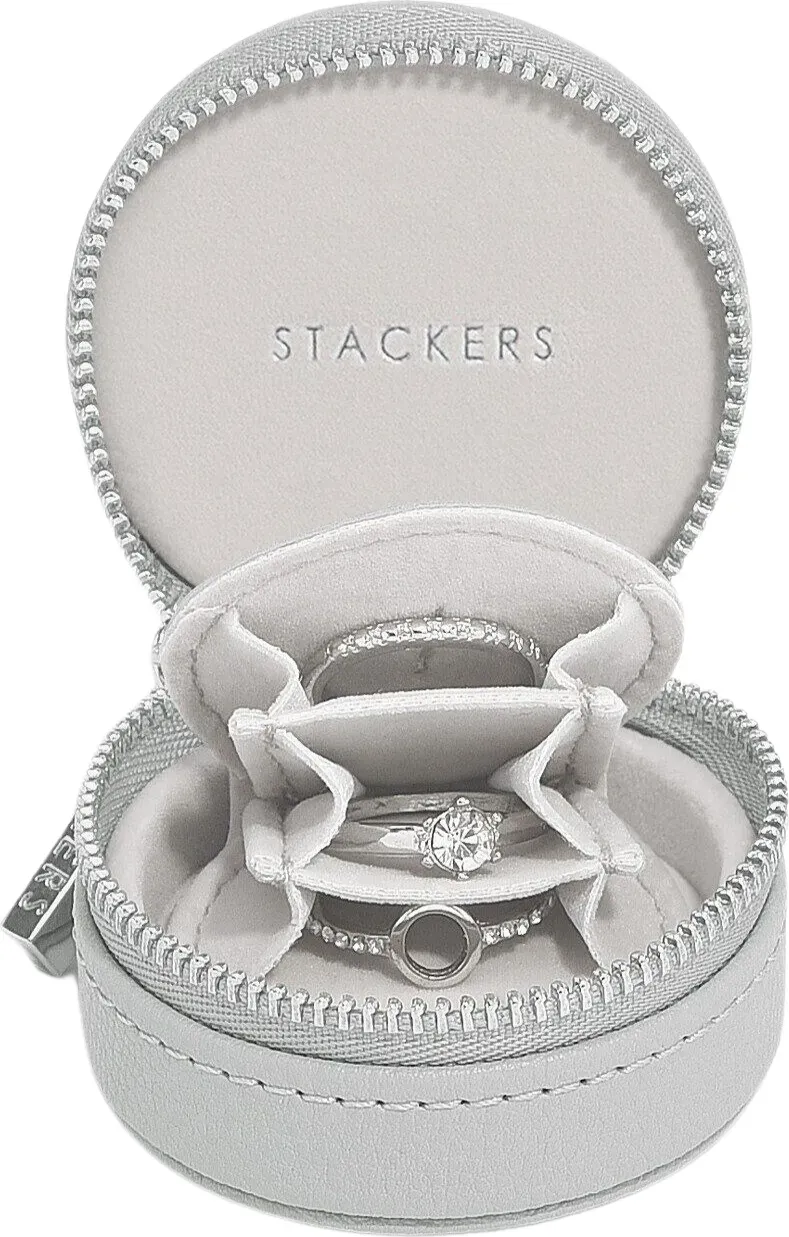Stackers Oyster Schmuck-Reisekästchen mini Steingrau