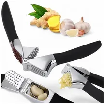 felixleo Knoblauchpresse Knoblauchpresse Edelstahl Mit Rutschfestem Griff Für Knoblauch Ingwer (1 St)