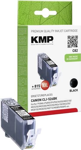 KMP Druckerpatrone ersetzt Canon CLI-526BK Kompatibel Photo Schwarz C82 1514,0001