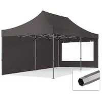 TOOLPORT 3x6m - mit 2 Seitenteilen (Panoramafenster) Premium Dach