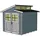 Weka Gartenhaus 226 2,35 x 2,39 m grau