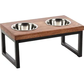 Karlie Flamingo Doppel-Futternapf Set mit Ständer Tommy 45x26x21CM 800ML