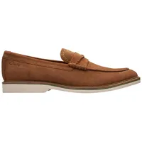 CLARKS Herren Atticus LT Slip Flacher Slipper, Cola Suede,