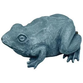 OASE 36774 Wasserspeier Frosch, anthrazit, 25 x 19 x 10 cm - Teichfigur aus wetterfestem Polyresin, Teichdekoration, Sauerstoffversorgung