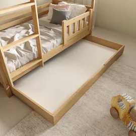 masseno Etagenbett ELENA 80 x 190 cm Kiefer massiv braun hellbraun