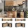Vicco Winkelküche L-Form 187 x 60 cm Goldkraft Eiche/Anthrazit