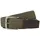 JACK & JONES Gürtel JACSPRING Woven Belt Leder/Polyester grün 105