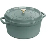 Staub Cocotte 28 cm rund eukalyptus