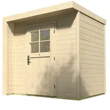 Weka Design Gartenhaus 262 - 21 mm-naturbelassen - 50 % Rabatt auf Dacheindeckung