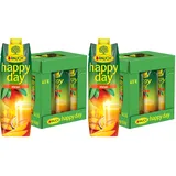 Rauch Happy Day Mango | himmlisches Fruchtsaftgetränk mit Maracuja verfeinert | viel Vitamin C | 6x 1l Tetra Prisma (Packung mit 2)