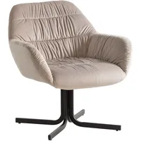 KADIMA DESIGN Loungesessel Samt Beige