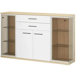 Wohnwert Highboard  Carré , weiß , Maße (cm): B: 184 H: 113 T: 40