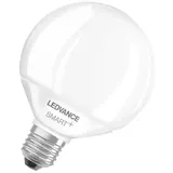 Ledvance Smarte LED-Lampe mit Wifi Technologie, Sockel E27, Dimmbar, Lichtfarbe änderbar (2700-6500K), Globeform, Matt, Ersatz für herkömmliche 100W-Glühbirnen, steuerbar mit Alexa, Google & App