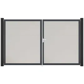 GROJA Steckzaun Tor BasicLine DIN Rechts DB Weiß