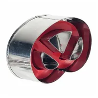 Westmark Brezel, 5 cm, lose mit Auswerfer, Edelstahl, Silber, 6,4 x 4,4 x 3,8 448603