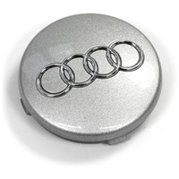 Audi 4B0601170Z17 Radzierkappe (1 Stück) Radnabenabdeckung Felgendeckel Nabenkappe, avussilber