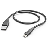 Hama Ladekabel USB-A/USB-C 1.5m Schwarz