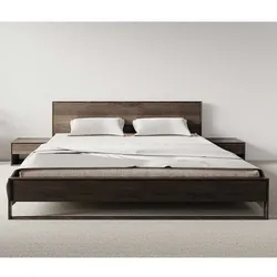 Futonbett modern aus Eiche Massivholz Räucheröl Oberfläche