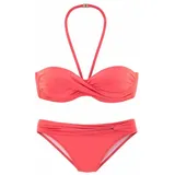 LASCANA Bügel-Bandeau-Bikini Damen Rot 36 Cup C