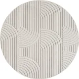 Ayyildiz Flachgewebeteppich Helix 2201 Creme Ø 120 cm