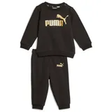 Puma Minincats Essentials+ Crew Fleece Baby-Jogginganzug 01 black 92