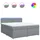 vidaXL Boxspringbett 180 x 200 cm Hellgrau