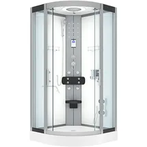 AcquaVapore Komplettdusche Duschkabine Fertigdusche Dusche D58-00T0-EC 80x80 cm mit 2K Scheiben Versiegelung