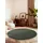 Villeroy & Boch Wollteppich Kivi Rund - Weicher Natur Wohnzimmerteppich mit Bordüre, Handgemacht & Natürlich, Modernes Design für Wohnzimmer, Schlafzimmer, Esszimmer, Flur - Natur Grün, Ø 150 cm