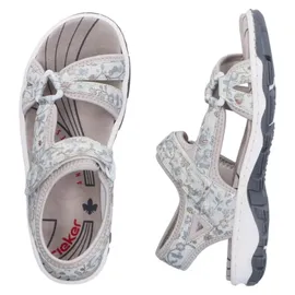 Rieker Riemchensandale Damen Hellgrau Multicolor 40
